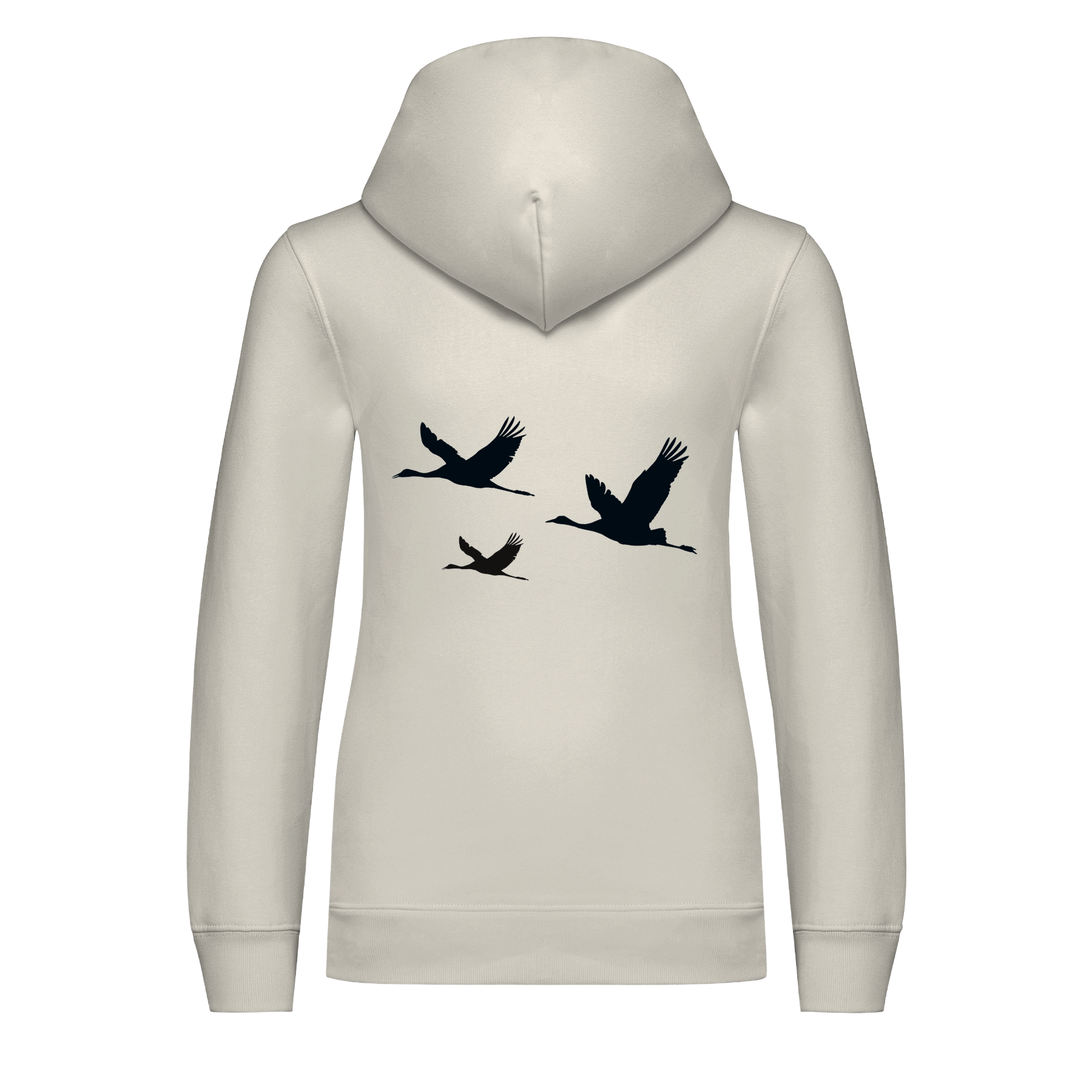 Kranich Bio Kinder Unisex Hoodie Backprint