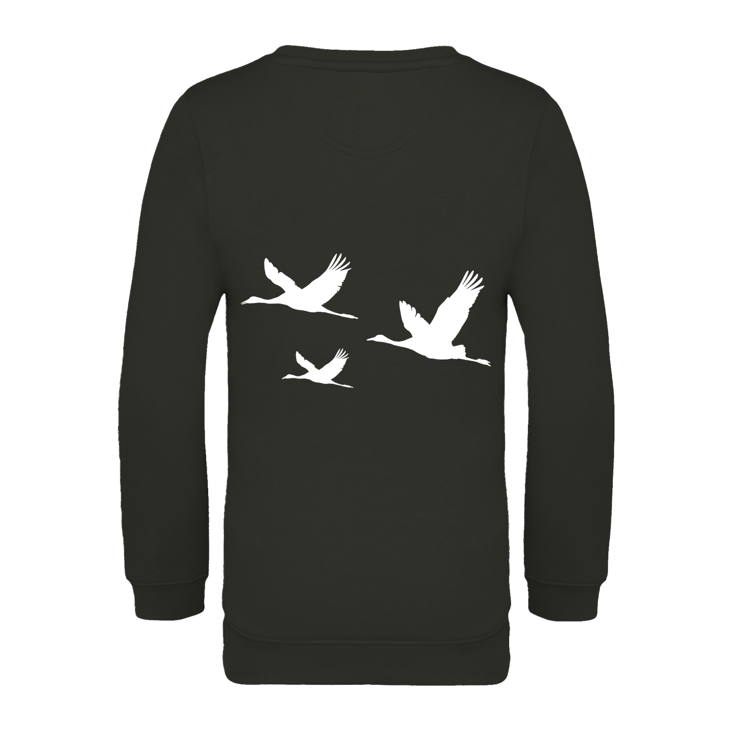 Kranich Bio Kinder Unisex Sweatshirt Backprint