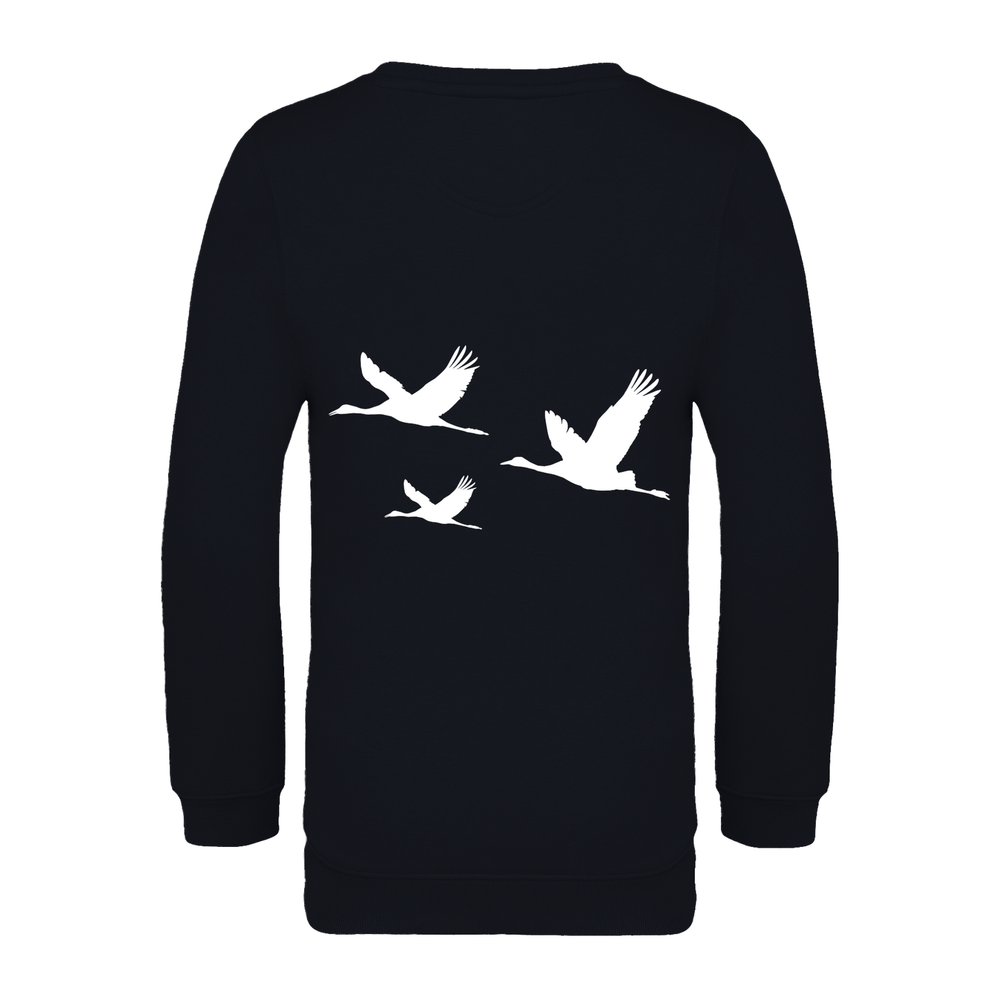 Kranich Bio Kinder Unisex Sweatshirt Backprint