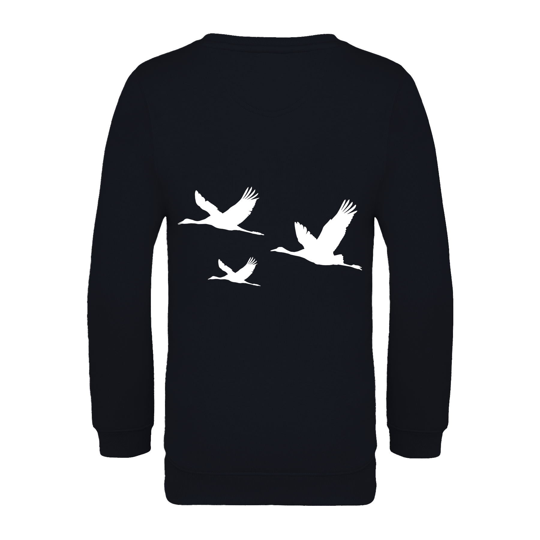 Kranich Bio Kinder Unisex Sweatshirt Backprint