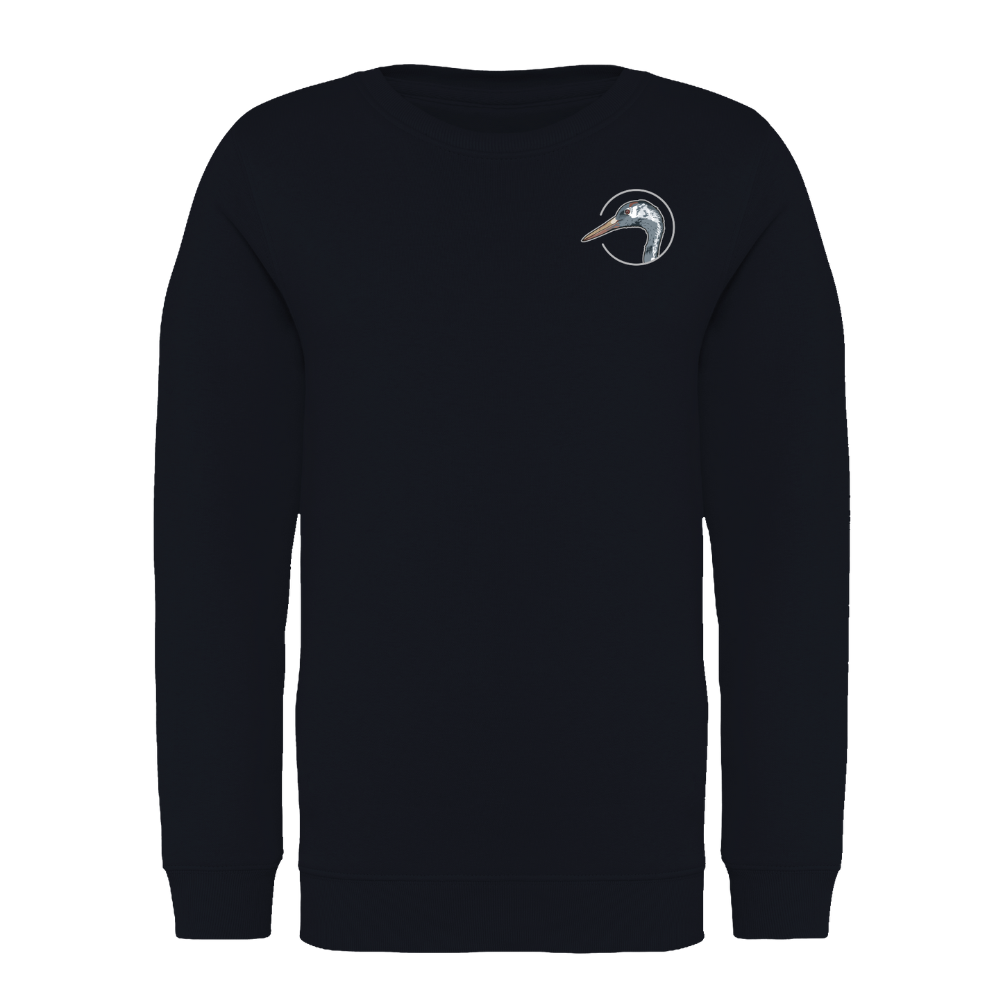 Kranich Bio Kinder Unisex Sweatshirt Backprint