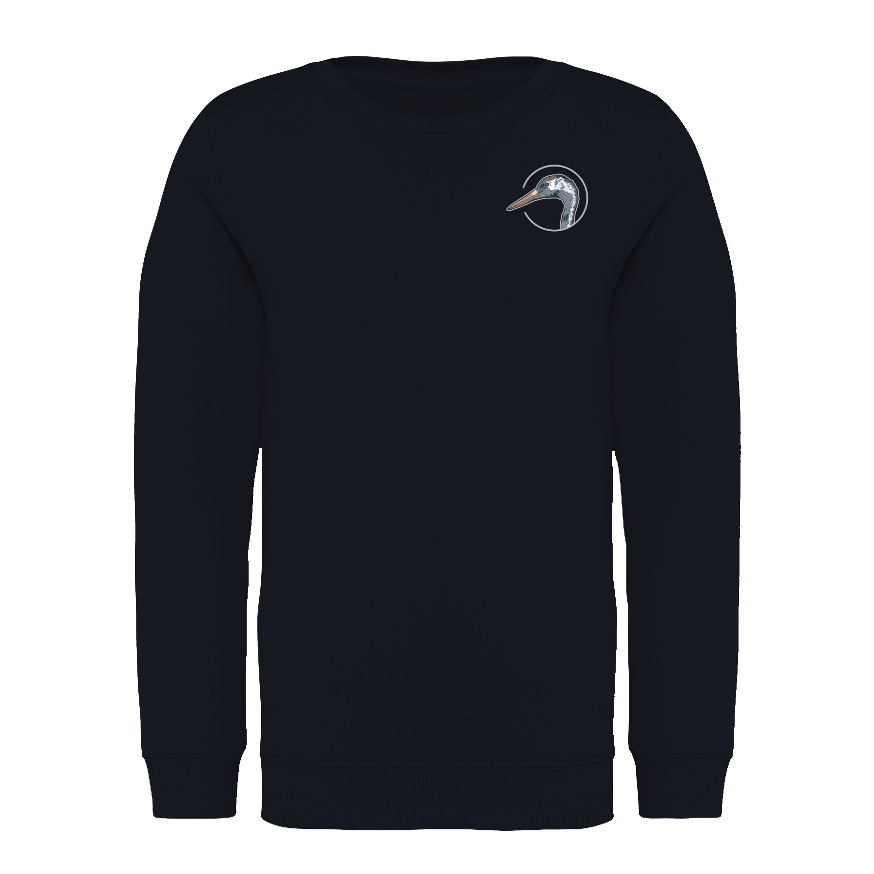 Kranich Bio Kinder Unisex Sweatshirt Backprint