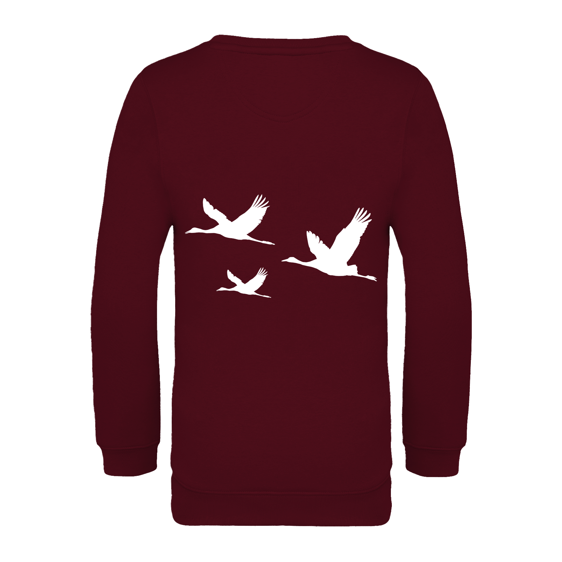 Kranich Bio Kinder Unisex Sweatshirt Backprint