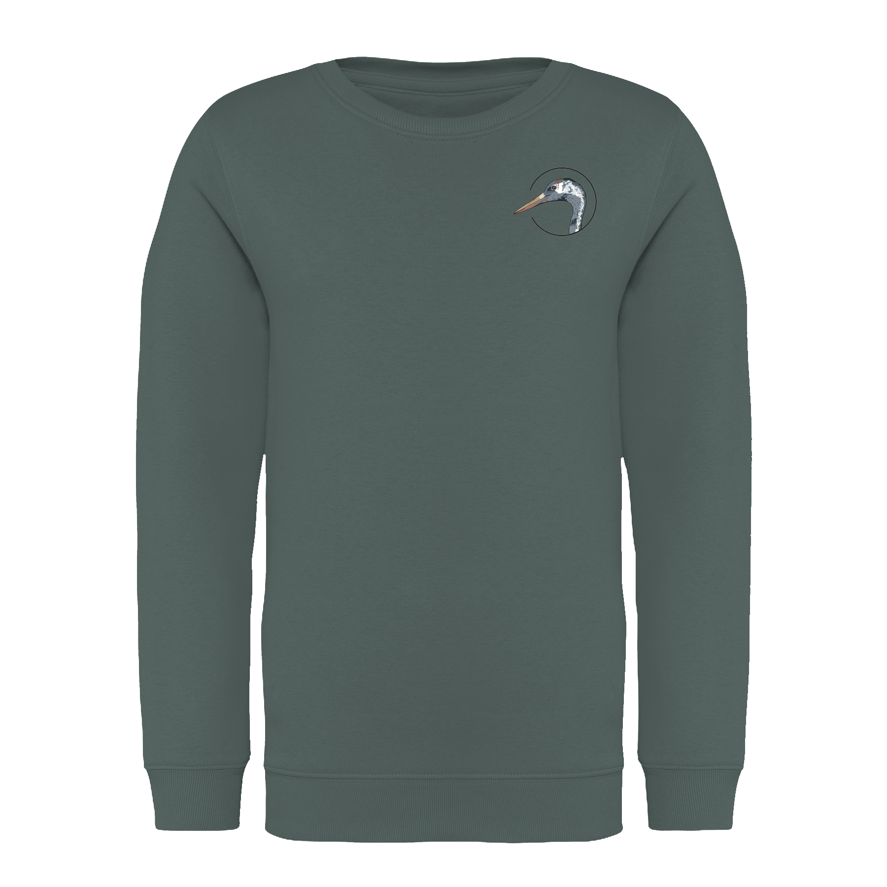 Kranich Bio Kinder Unisex Sweatshirt Backprint