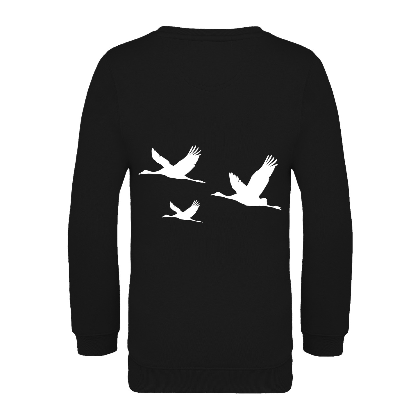 Kranich Bio Kinder Unisex Sweatshirt Backprint