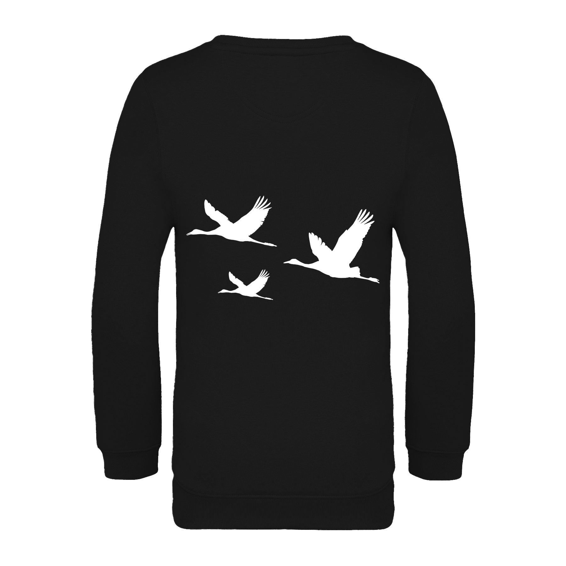 Kranich Bio Kinder Unisex Sweatshirt Backprint