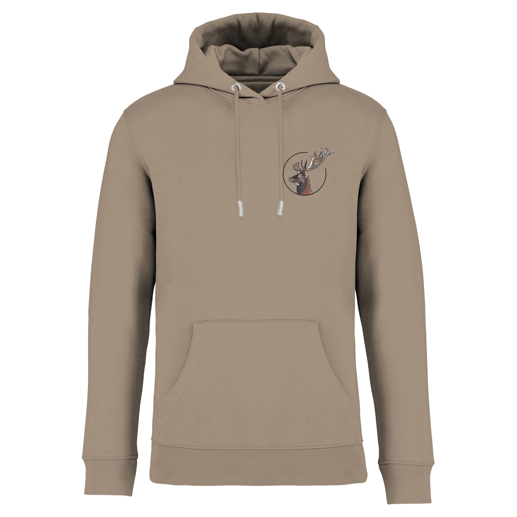 Hirsch Bio Männer Hoodie