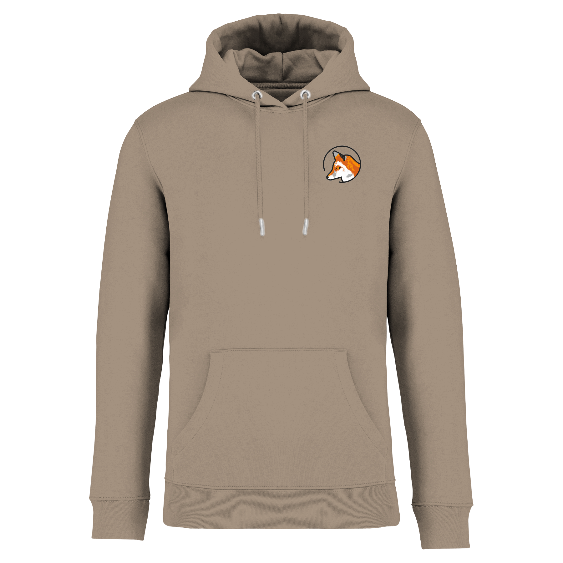 Fuchs Bio Männer Hoodie Stick