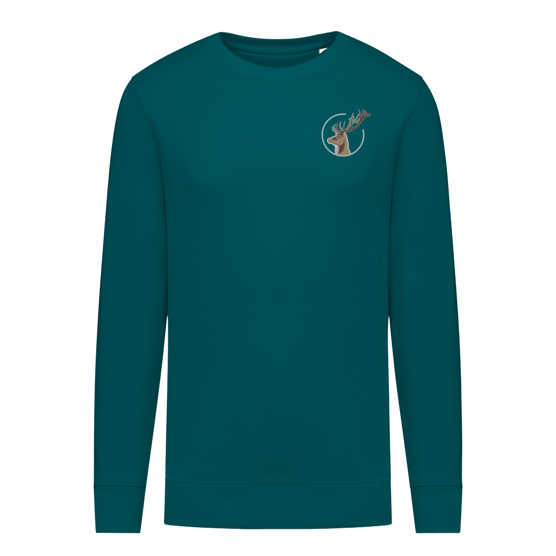 Hirsch Bio Männer Sweatshirt Stick