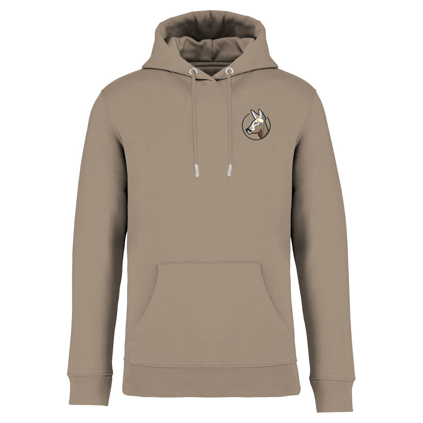 Reh Bio Männer Hoodie Stick
