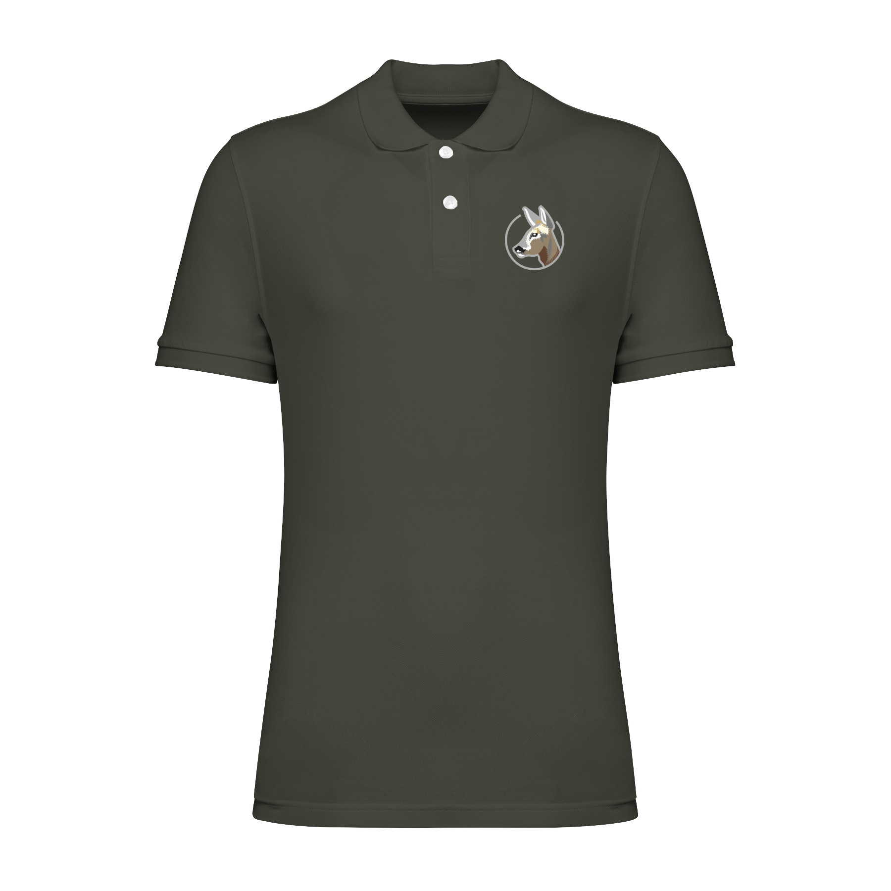 Reh Bio Männer Poloshirt Stick