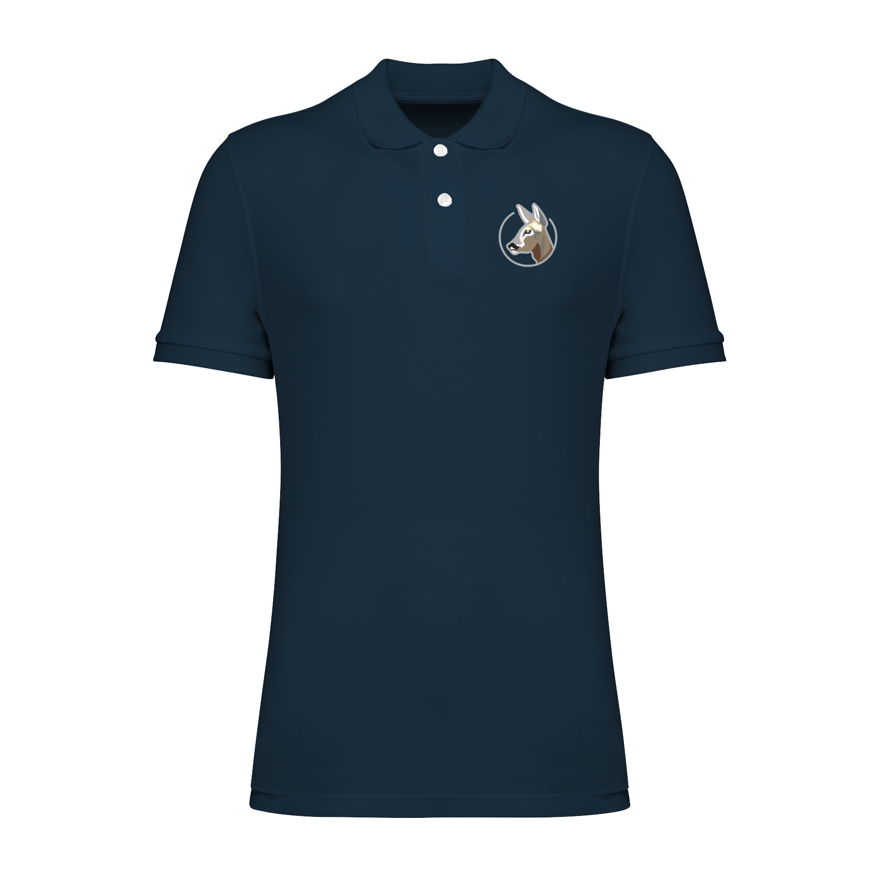 Reh Bio Männer Poloshirt Stick