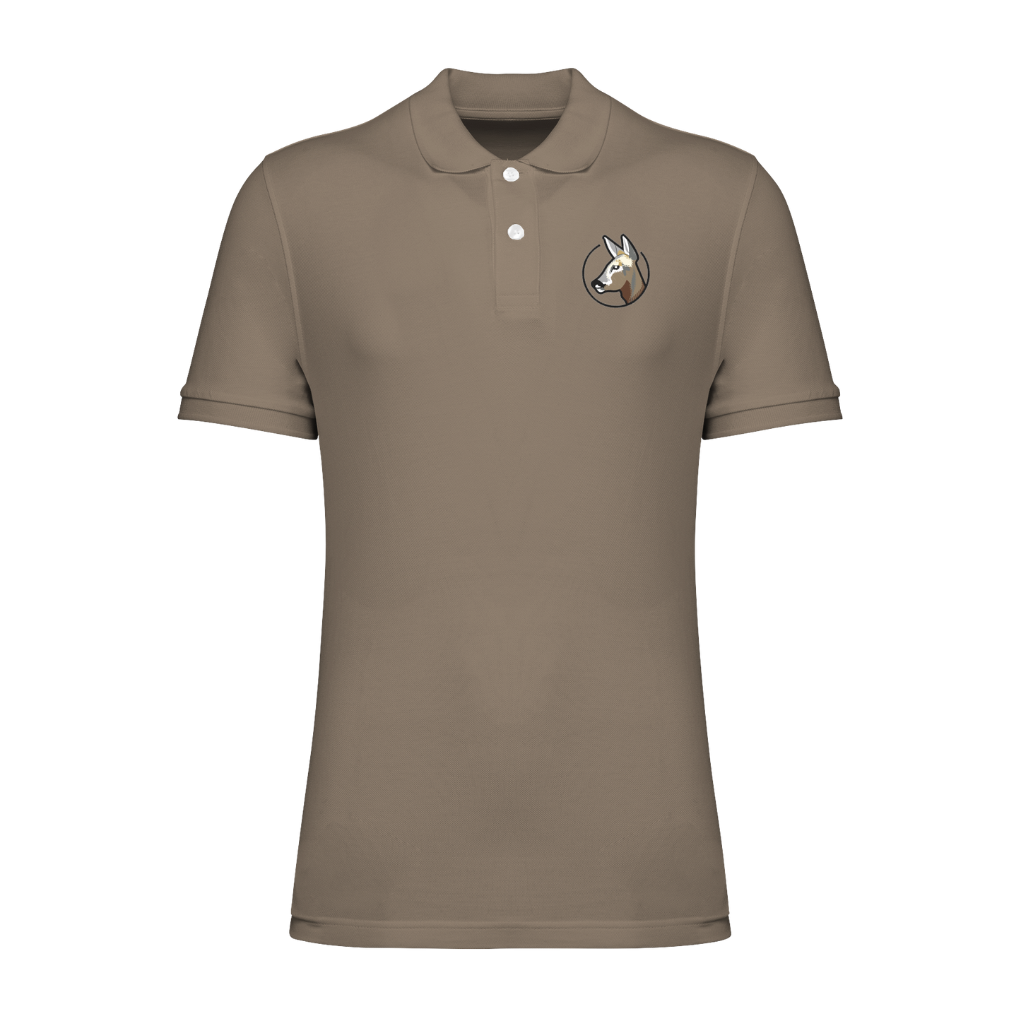 Reh Bio Männer Poloshirt Stick