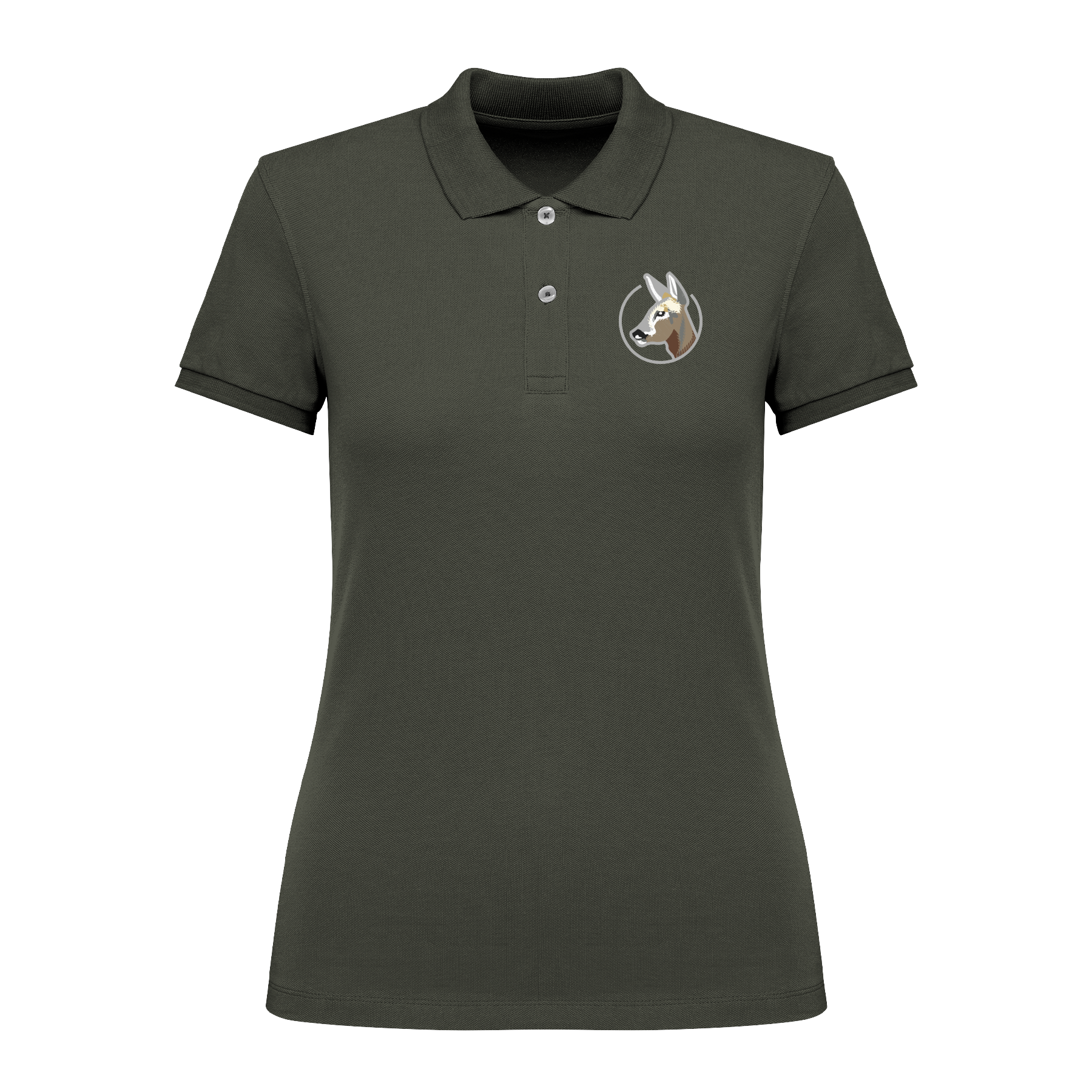 Reh Bio Frauen Poloshirt Stick