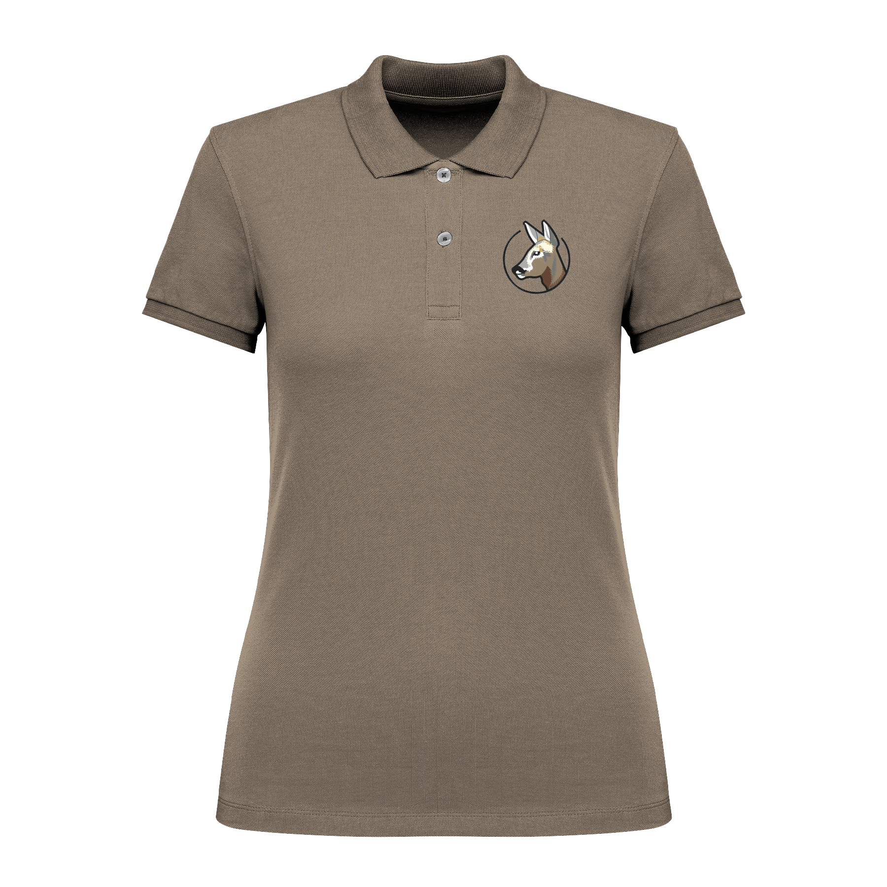 Reh Bio Frauen Poloshirt Stick