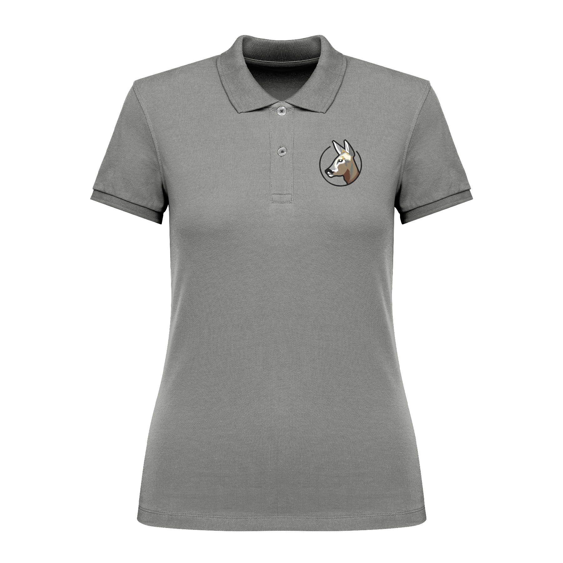 Reh Bio Frauen Poloshirt Stick