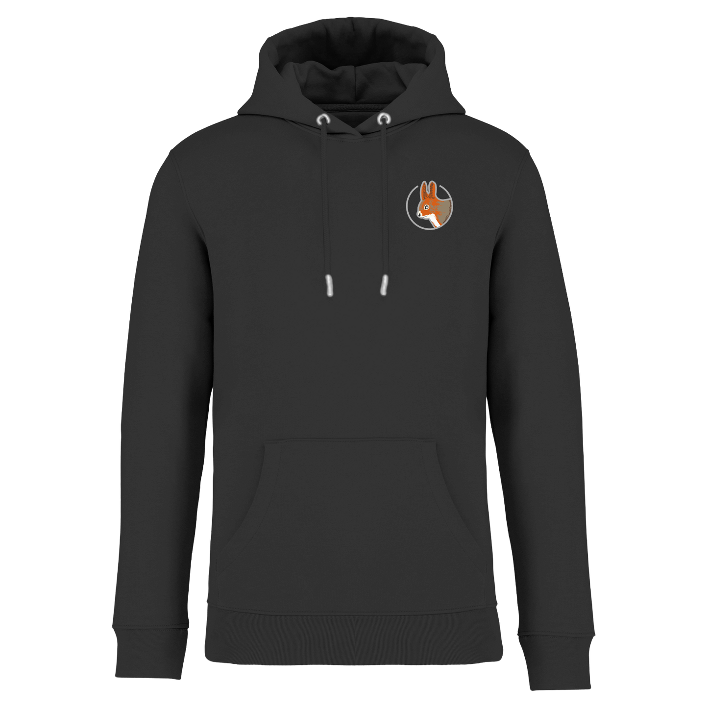 Eichhörnchen Bio Männer Hoodie Stick