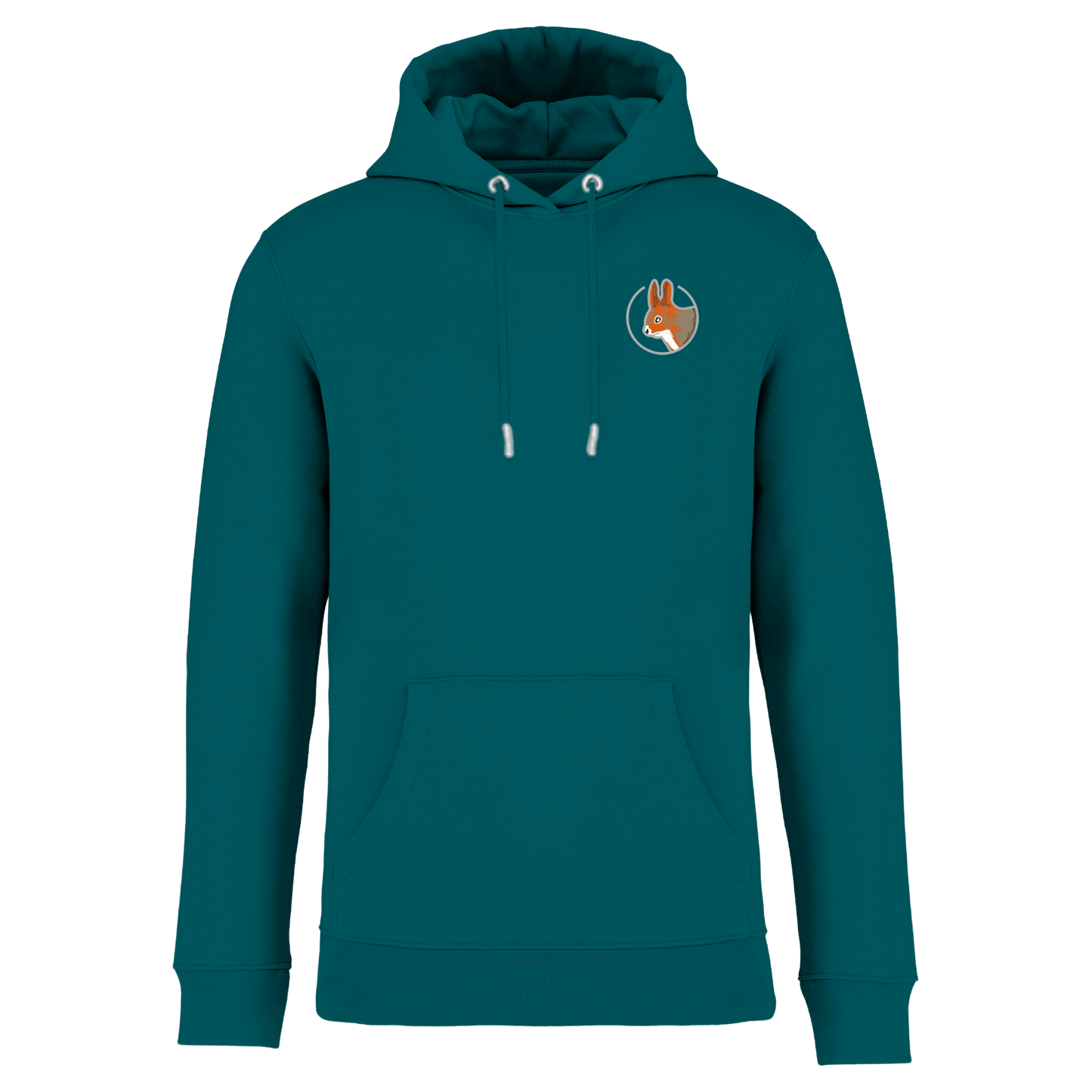 Eichhörnchen Bio Männer Hoodie Stick