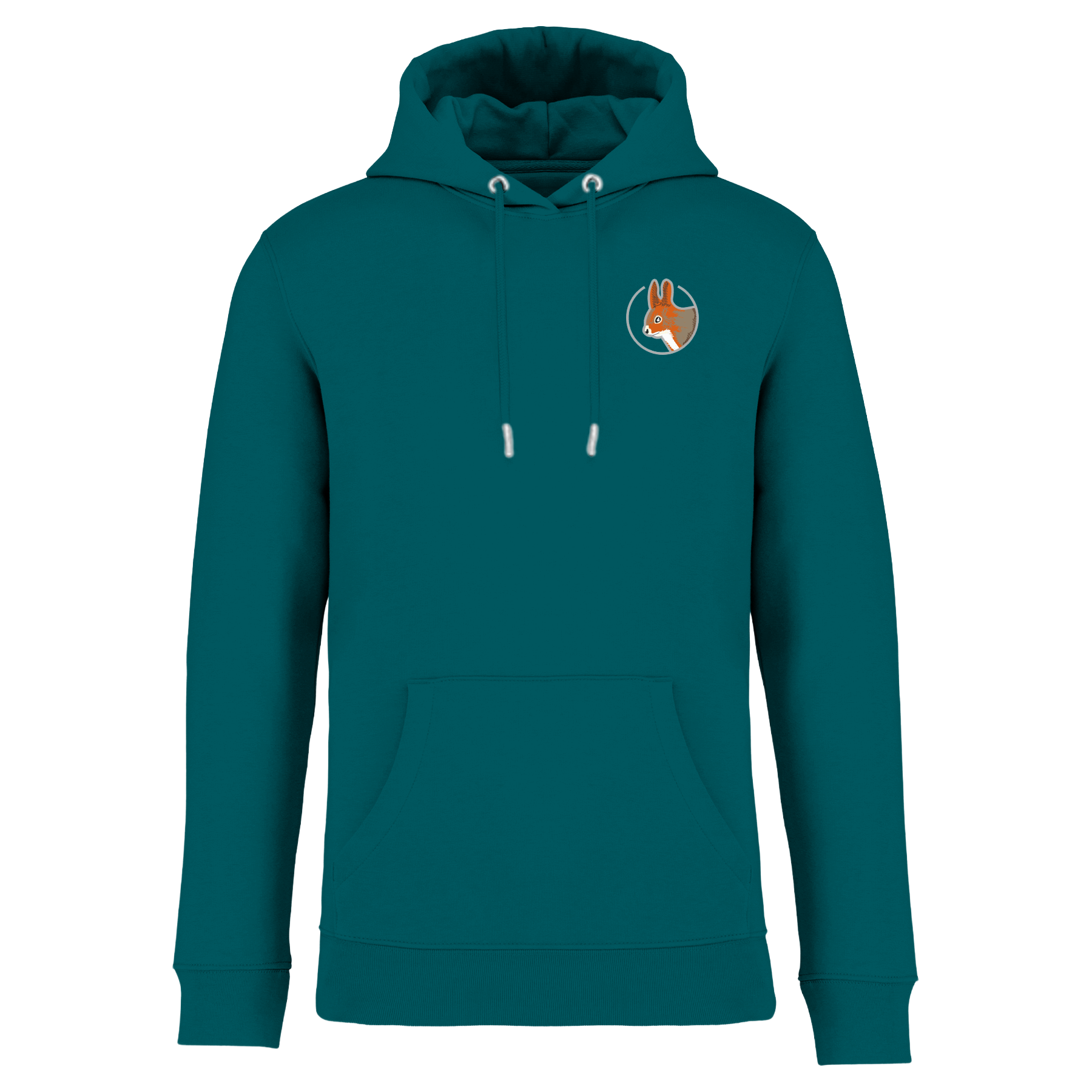 Eichhörnchen Bio Männer Hoodie Stick