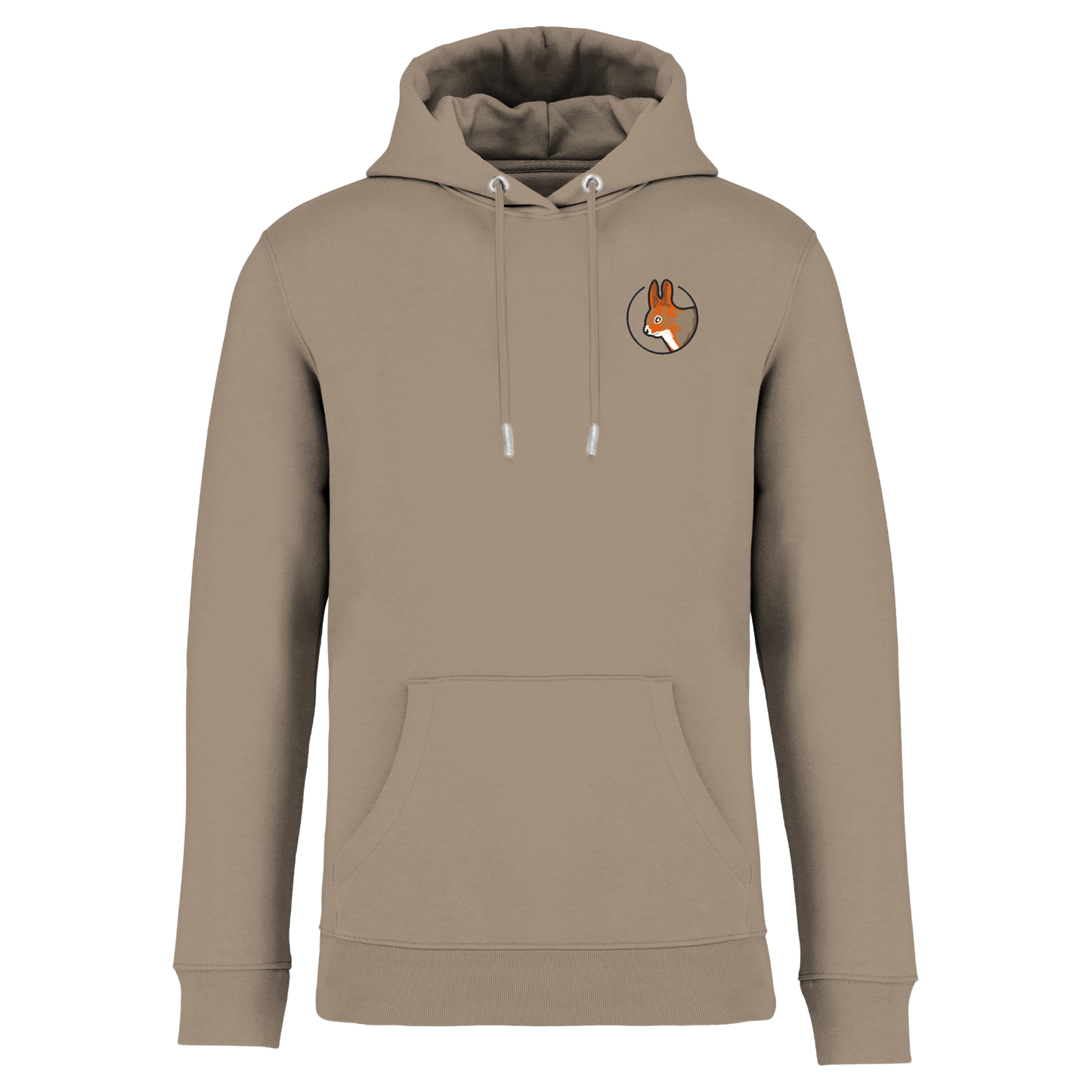 Eichhörnchen Bio Männer Hoodie Stick
