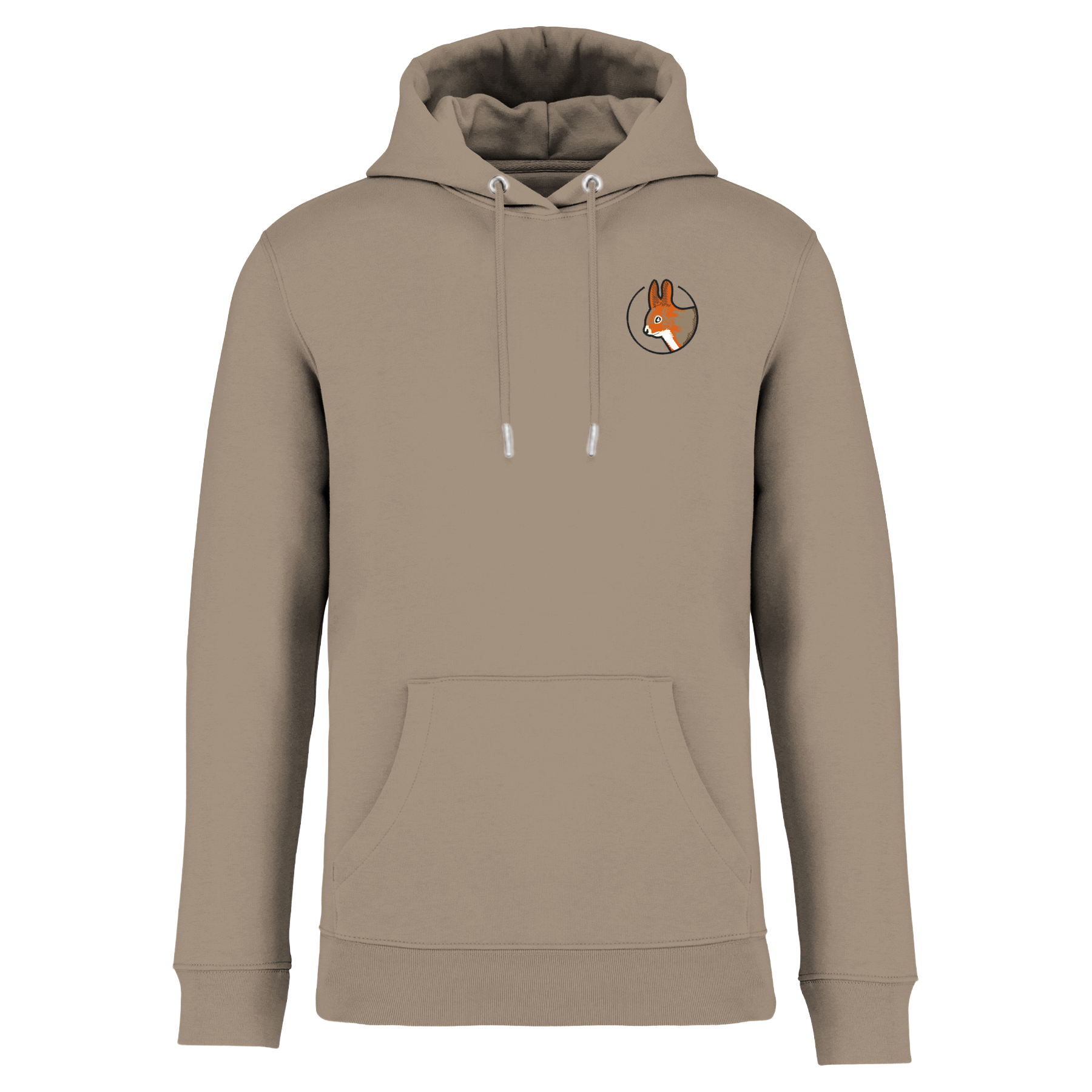 Eichhörnchen Bio Männer Hoodie Stick