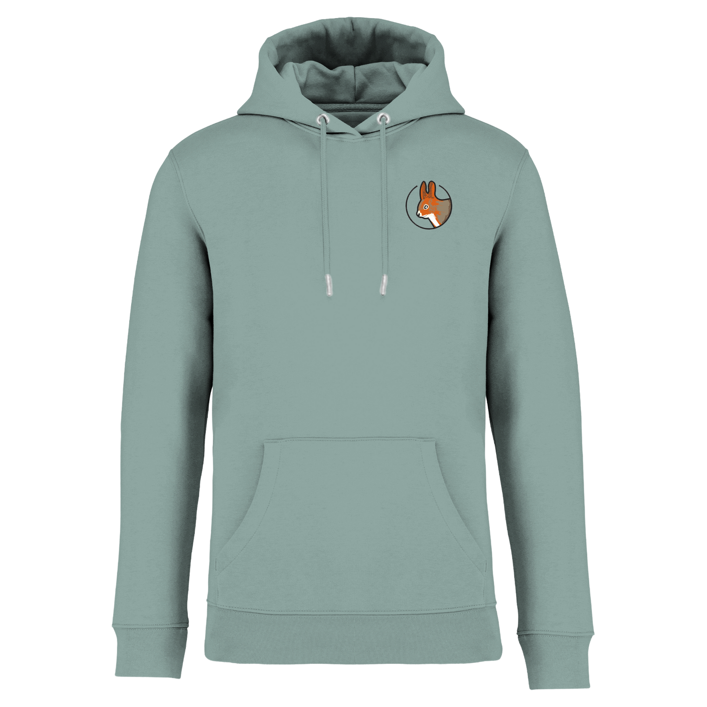 Eichhörnchen Bio Männer Hoodie Stick