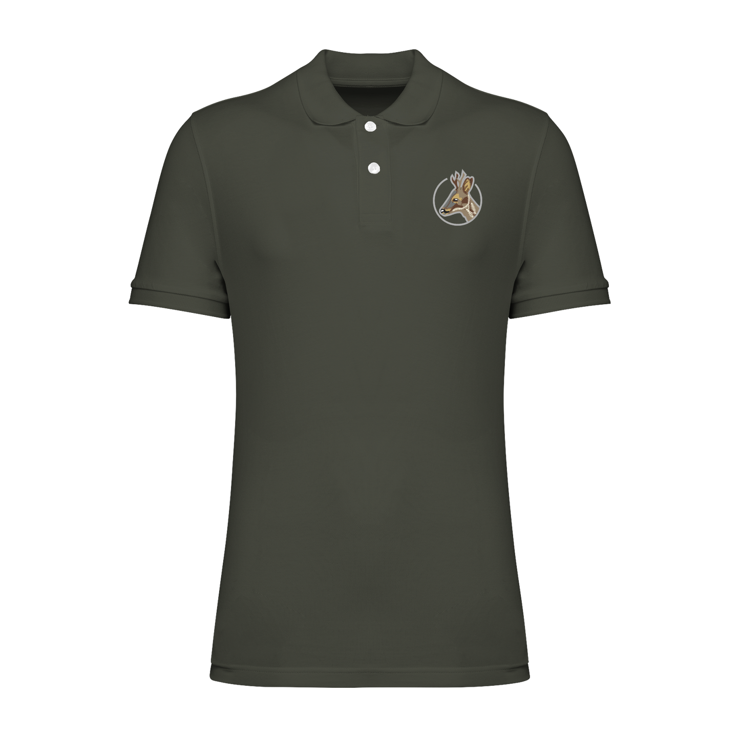 Rehbock Bio Männer Poloshirt Stick