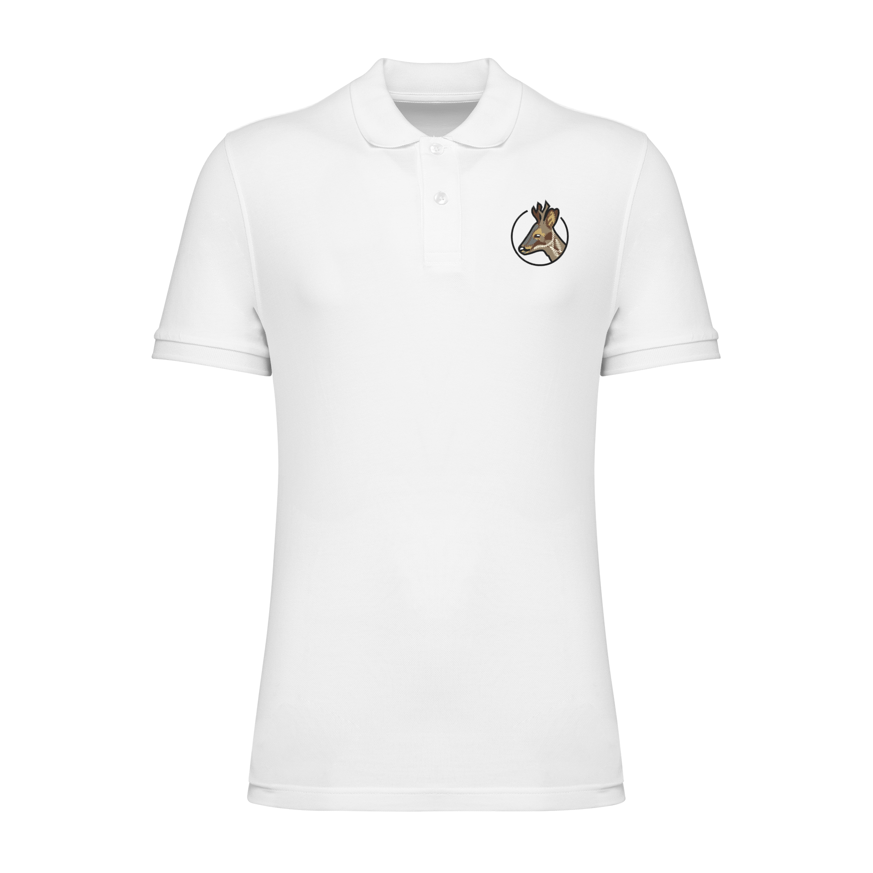 Rehbock Bio Männer Poloshirt Stick
