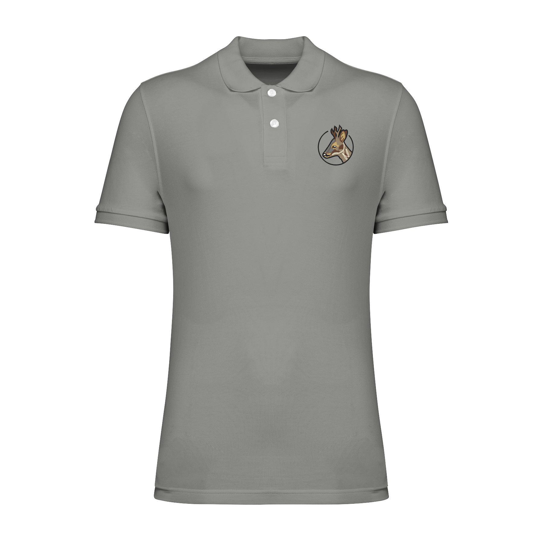 Rehbock Bio Männer Poloshirt Stick