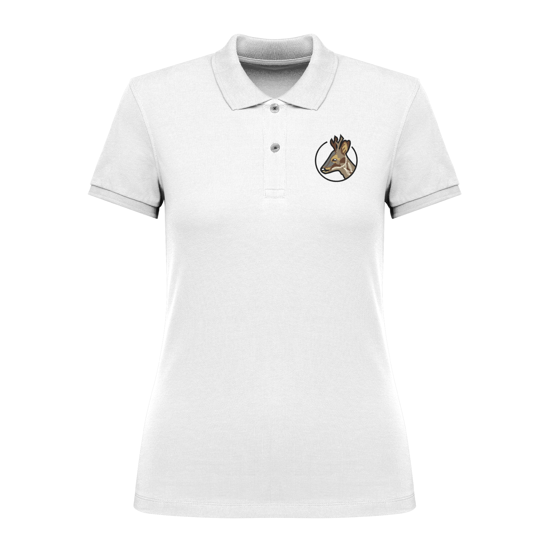 Rehbock Bio Frauen Poloshirt Stick