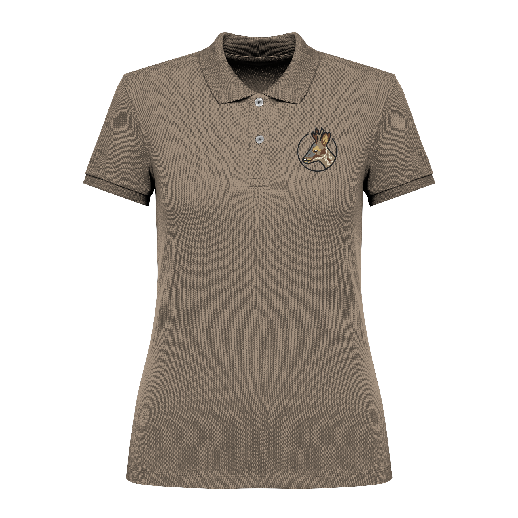 Rehbock Bio Frauen Poloshirt Stick