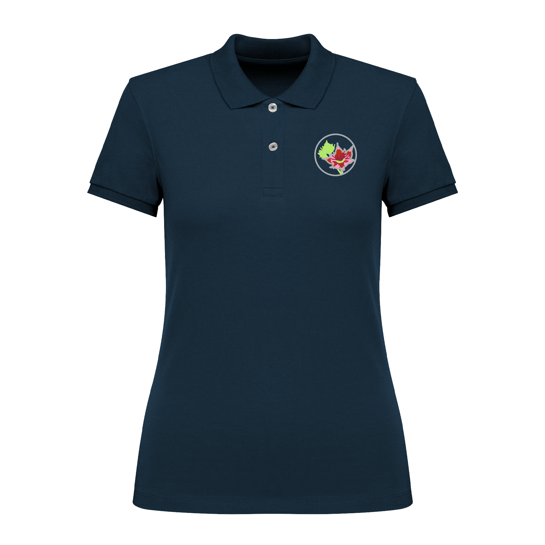 Sumpf-Blutauge Bio Frauen Poloshirt Stick