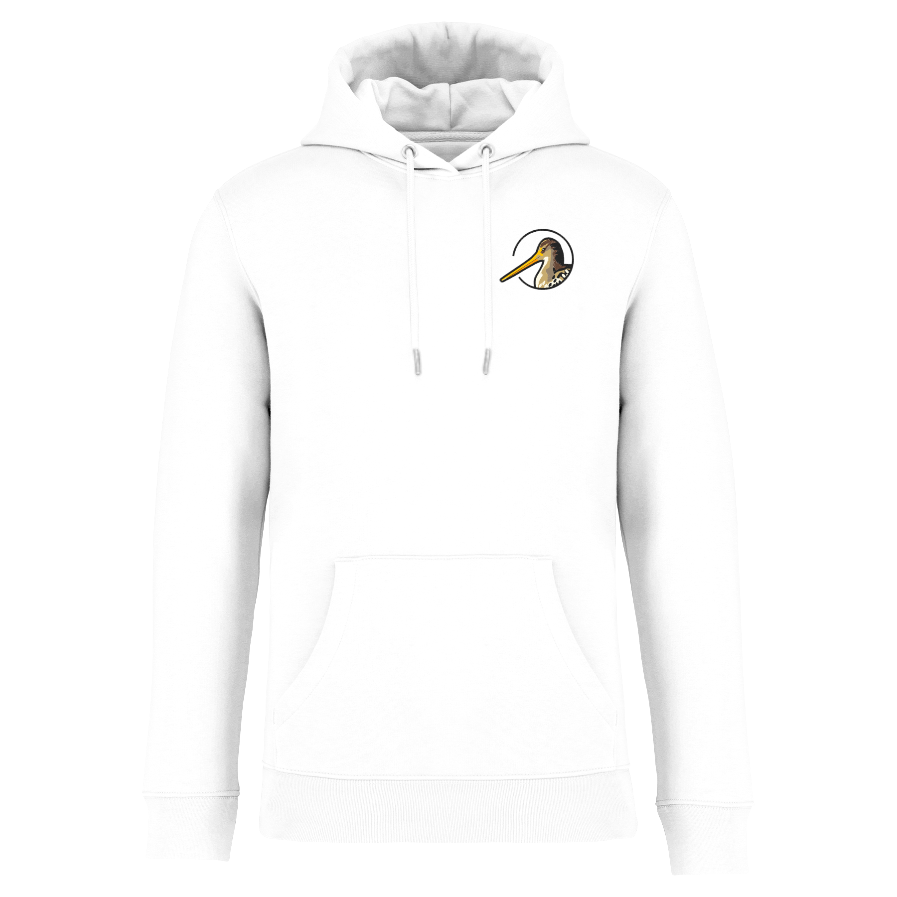 Uferschnepfe Bio Unisex Hoodie Stick