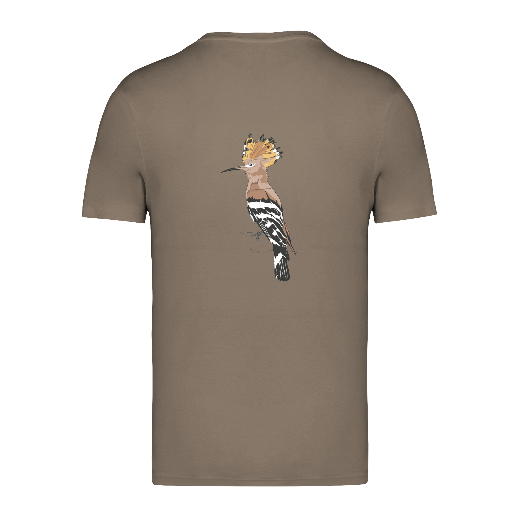 Wiedehopf Bio Männer T-Shirt Backprint