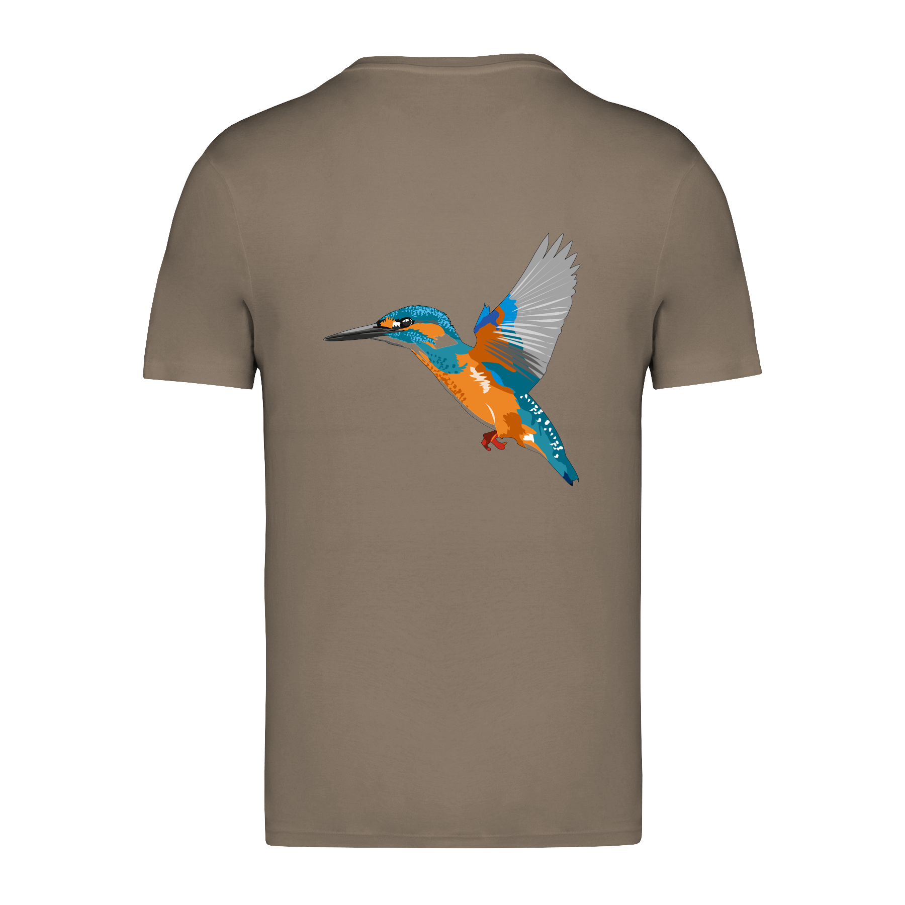 Eisvogel Bio Männer T-Shirt Backprint