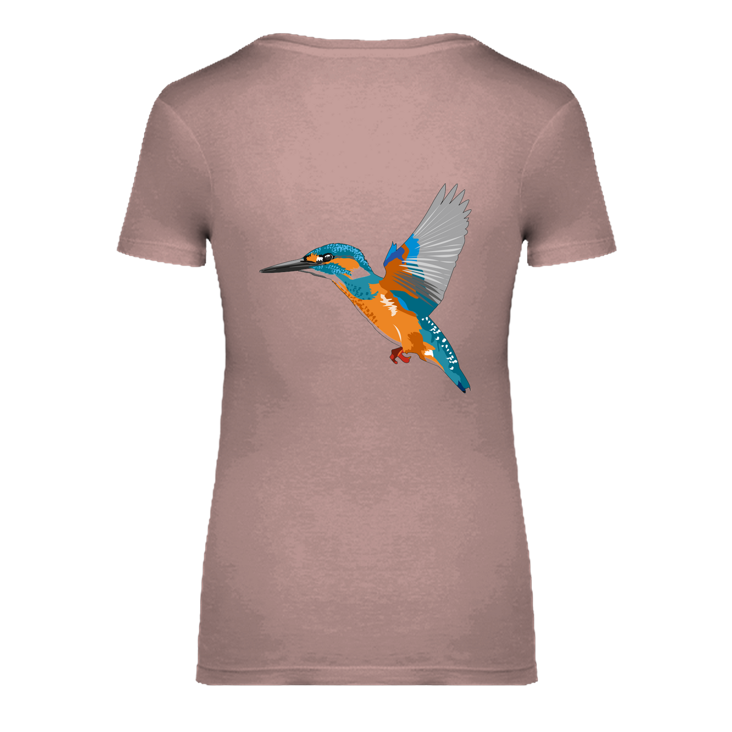 Eisvogel Bio Frauen T-Shirt Backprint