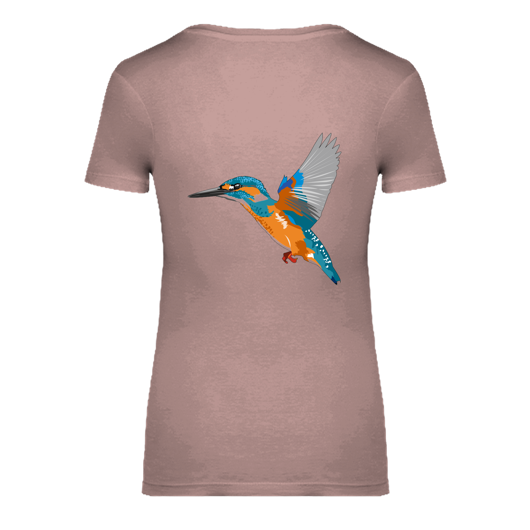 Eisvogel Bio Frauen T-Shirt Backprint