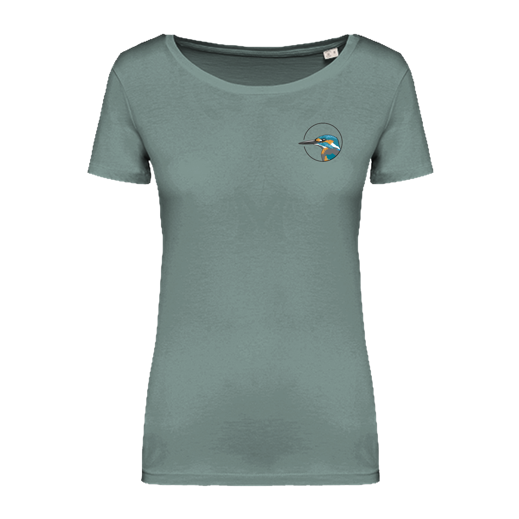 Eisvogel Bio Frauen T-Shirt Backprint