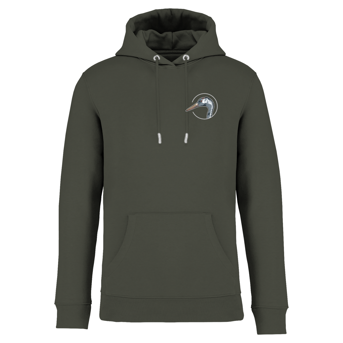 Kranich Bio Männer Hoodie