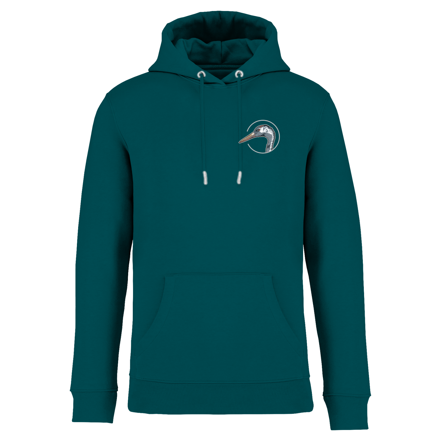 Kranich Bio Männer Hoodie