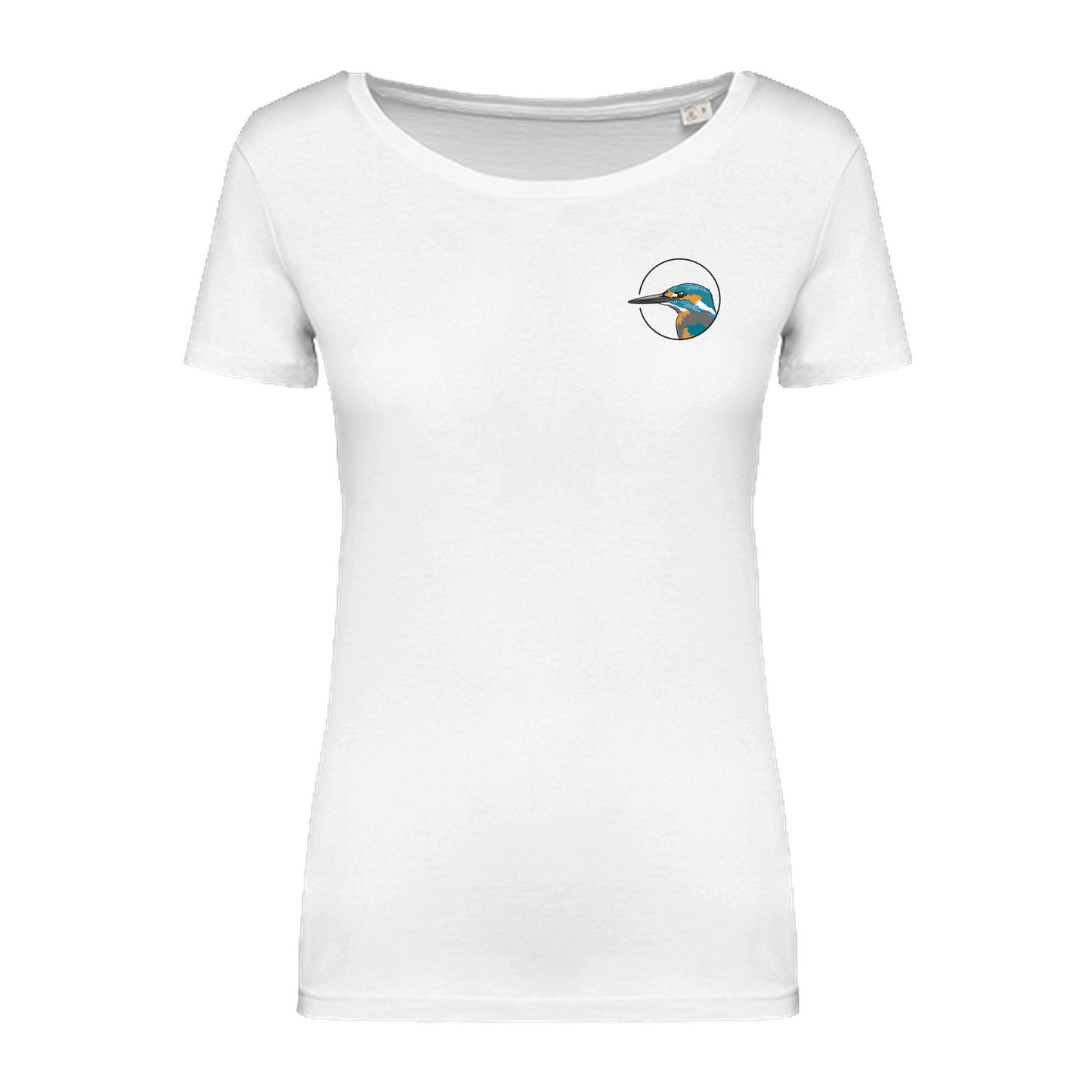 Eisvogel Bio Frauen T-Shirt Backprint