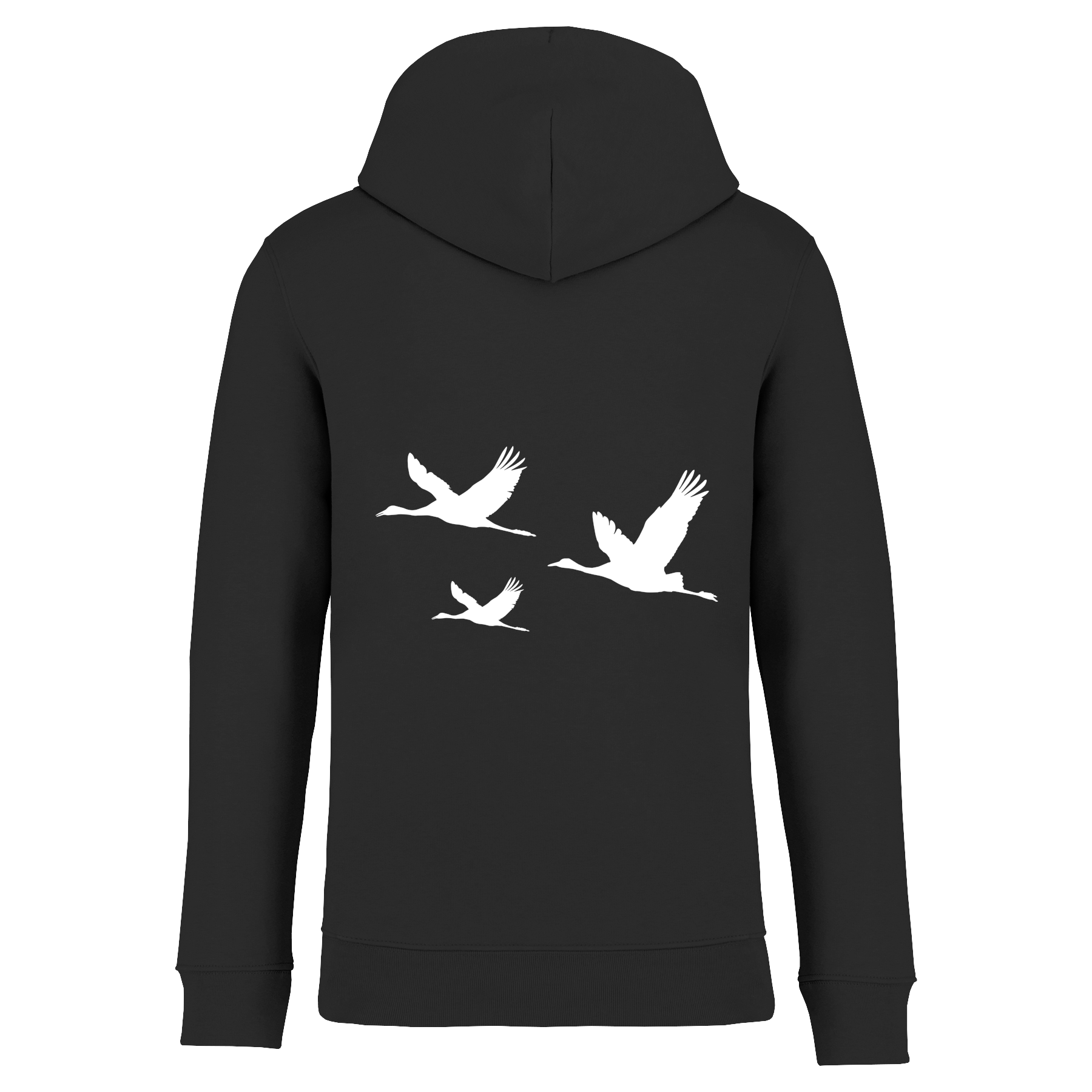 Kranich Bio Unisex Hoodie Backprint