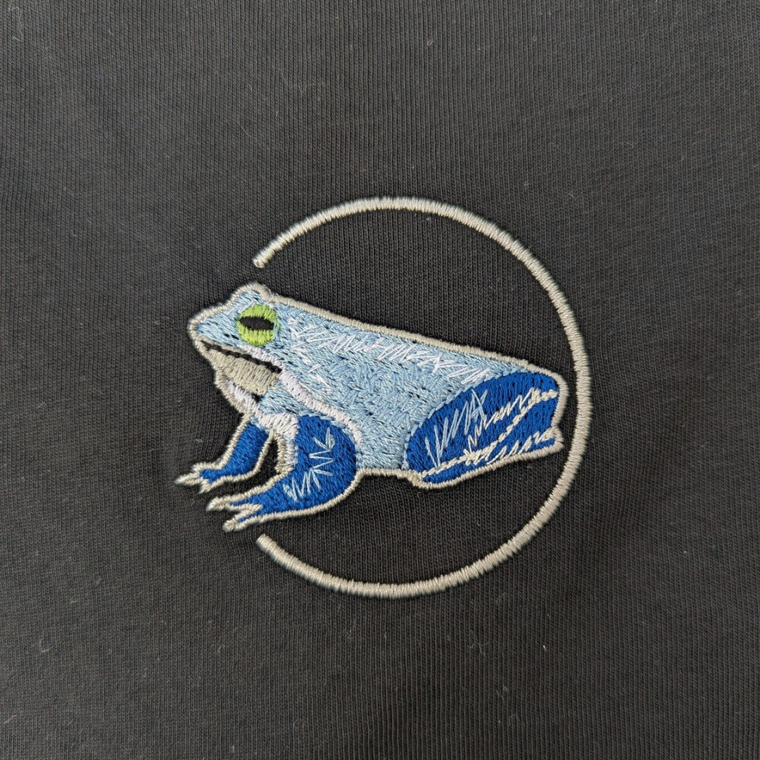 Moorfrosch Bio Männer Hoodie Stick