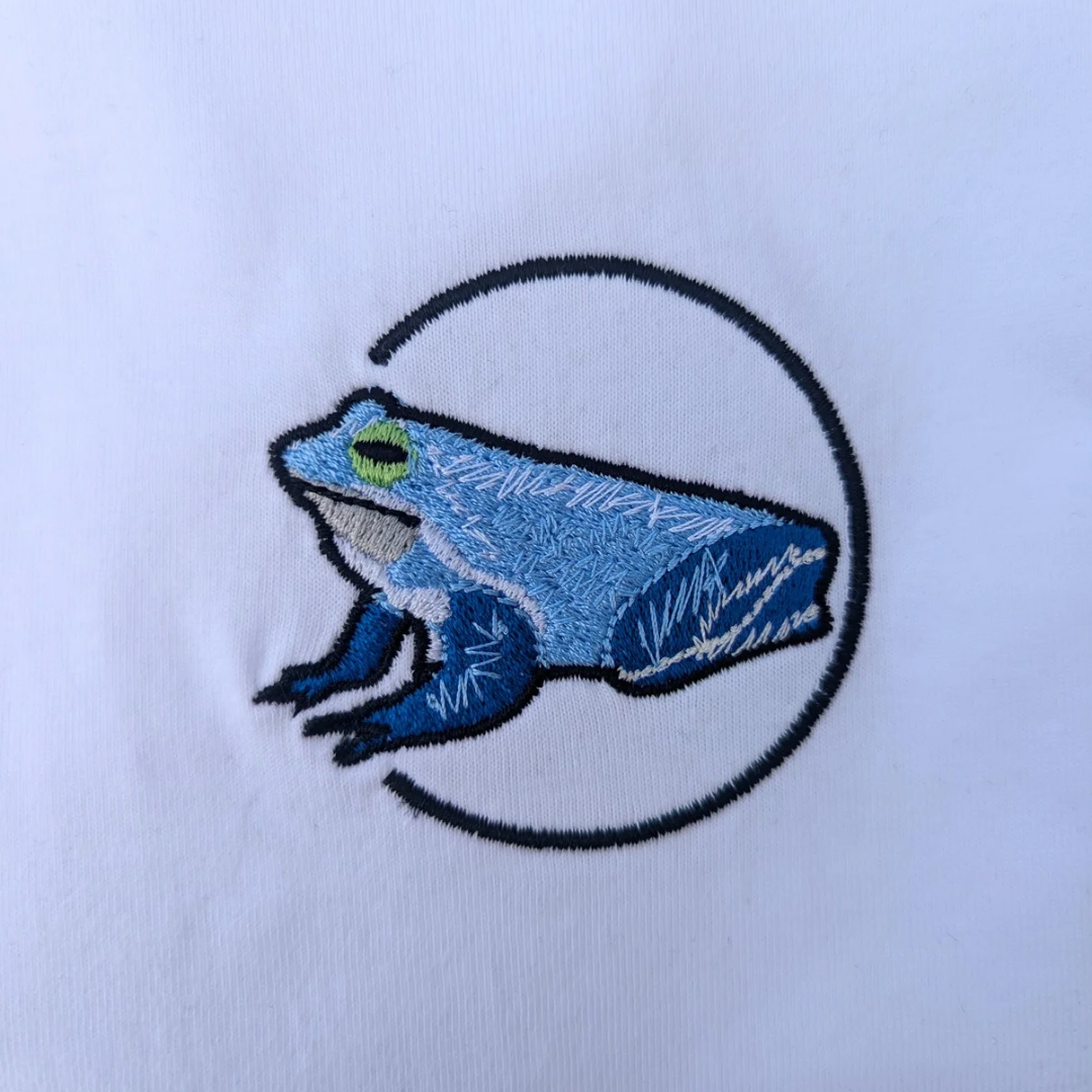 Moorfrosch Bio Männer Hoodie Stick