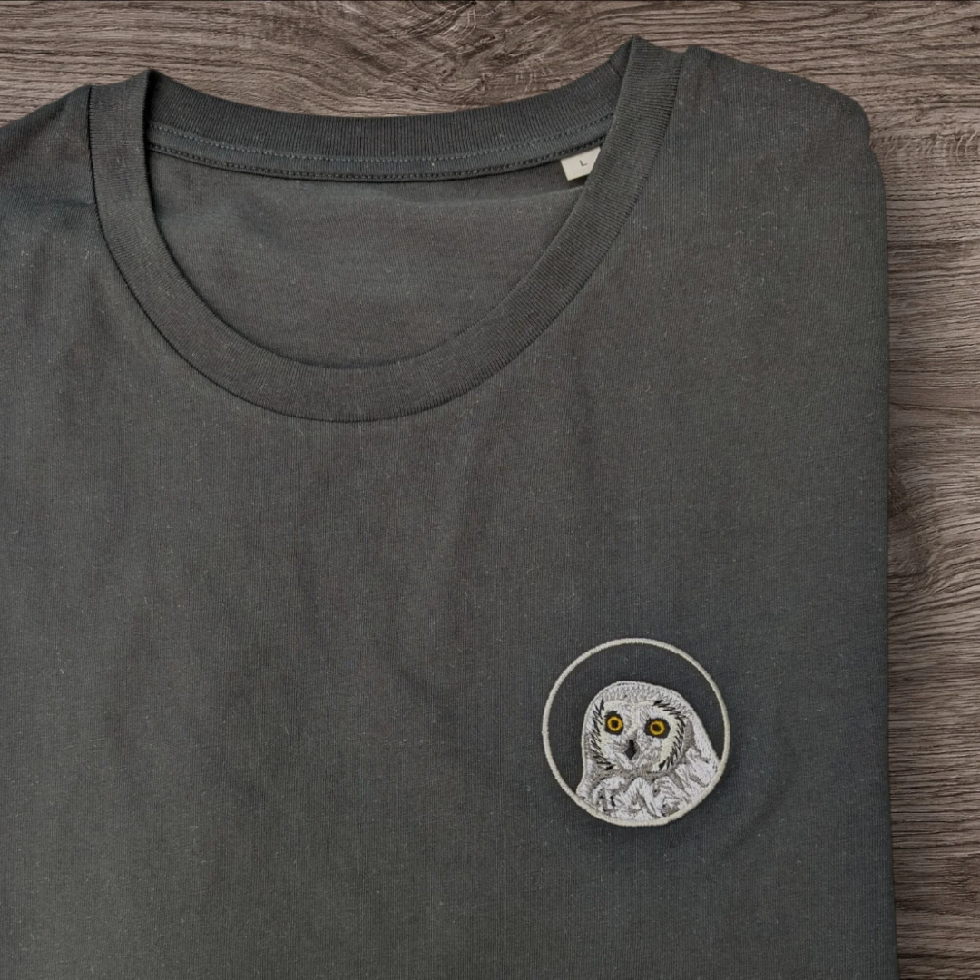 Sumpfohreule Bio Männer T-Shirt Stick