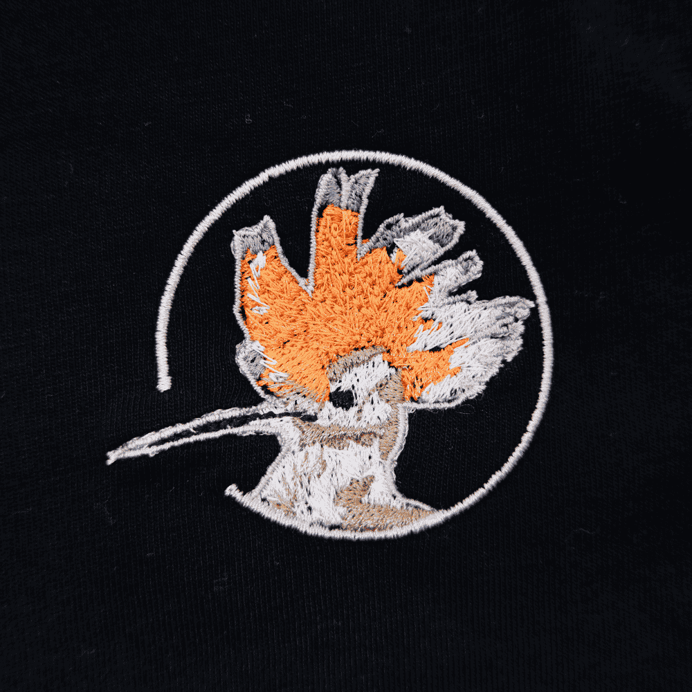 Wiedehopf Bio Unisex Hoodie Stick