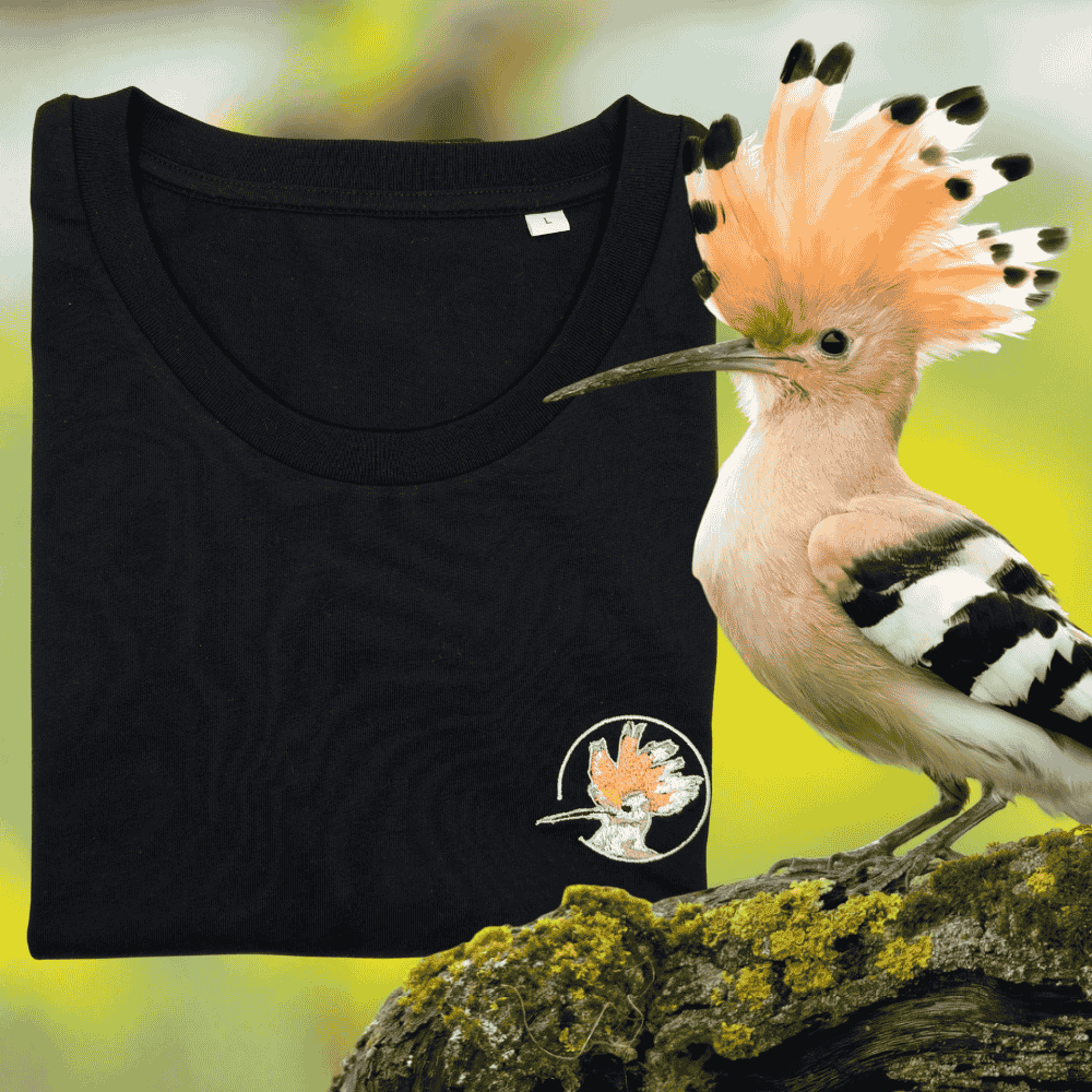 Wiedehopf Bio Unisex T-Shirt Stick