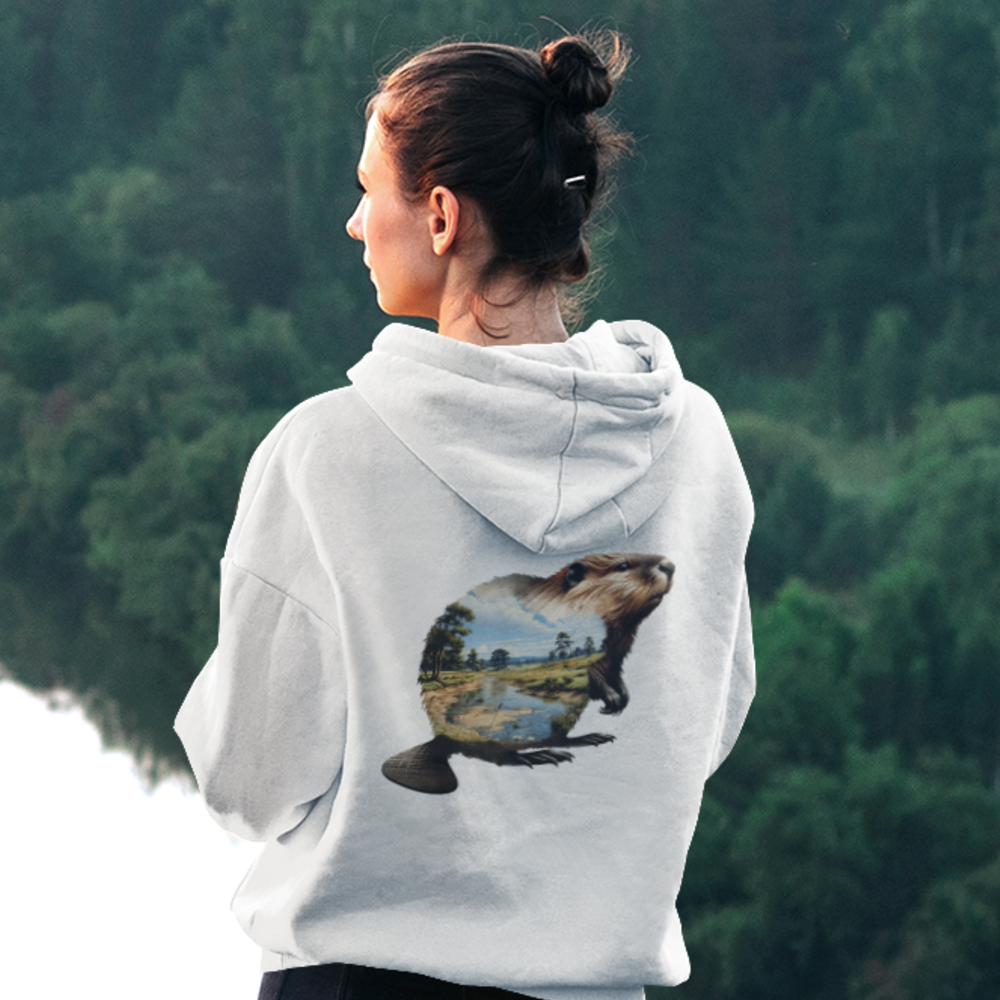 Biber Bio Unisex Hoodie Backprint