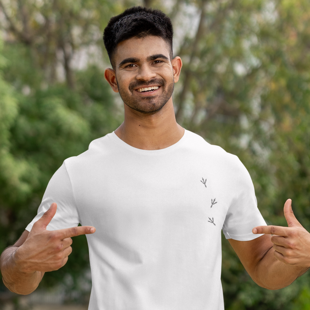 Wiedehopf Bio Männer T-Shirt Backprint