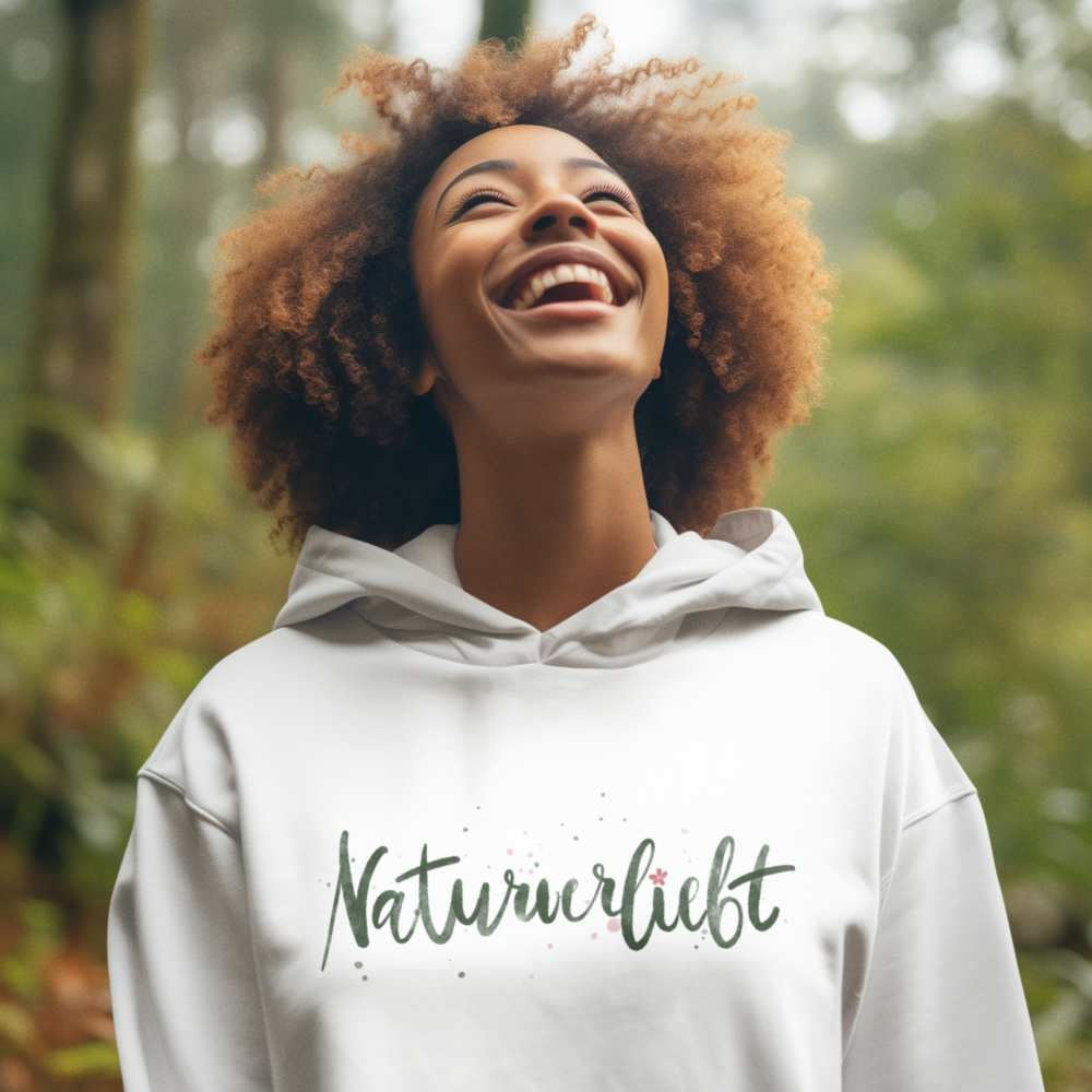 Naturverliebt Bio Unisex Hoodie Frontprint